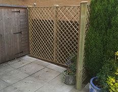 Square Trellis Fence Panels