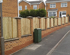 Bowtop Featheredge Fence Panels