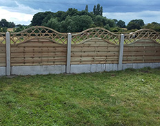 Sussex Wave Wooden Fence